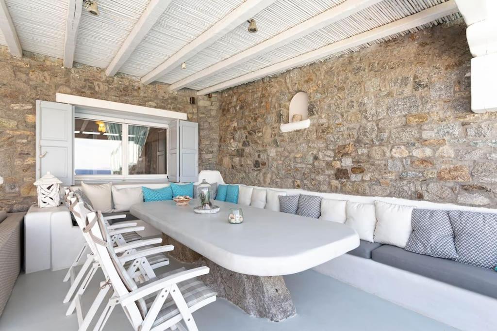 Mykonos Sea View Luxury Villa By Calypso Sunset Villas Mykonos Town Exterior foto