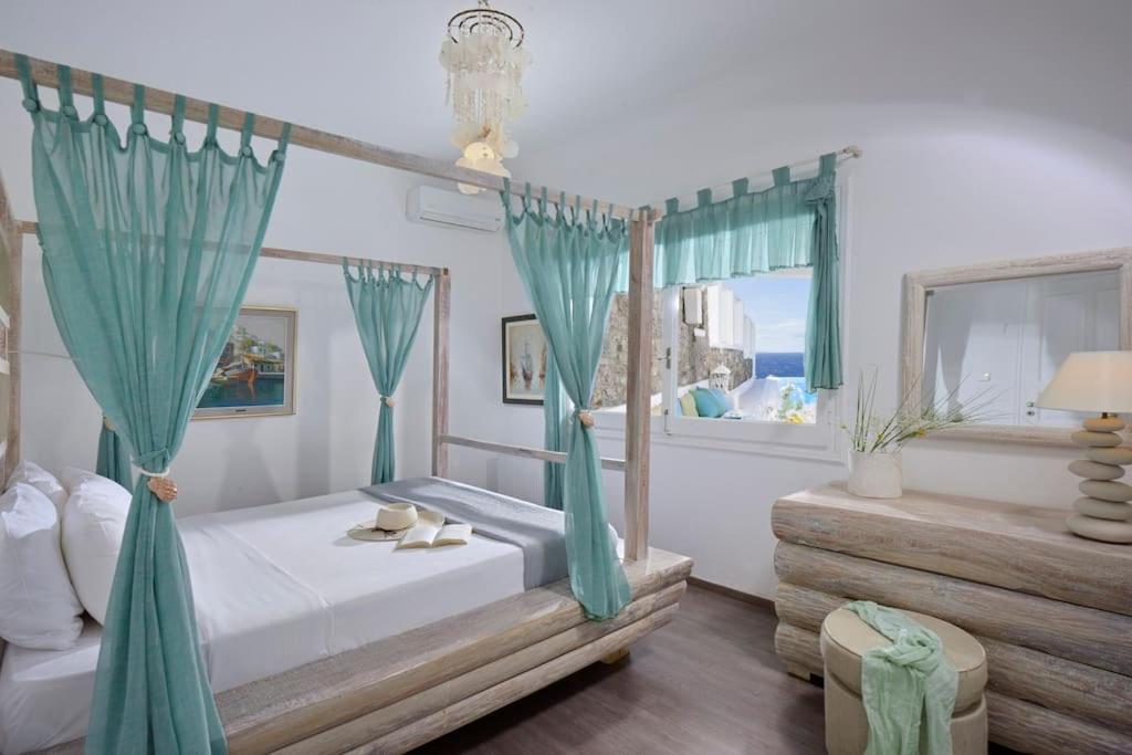 Mykonos Sea View Luxury Villa By Calypso Sunset Villas Mykonos Town Exterior foto
